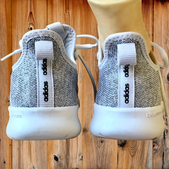 ADIDAS Gray Sneakers PrimeGreen Cloudfoam Pull On 8.5 - Picture 8 of 13